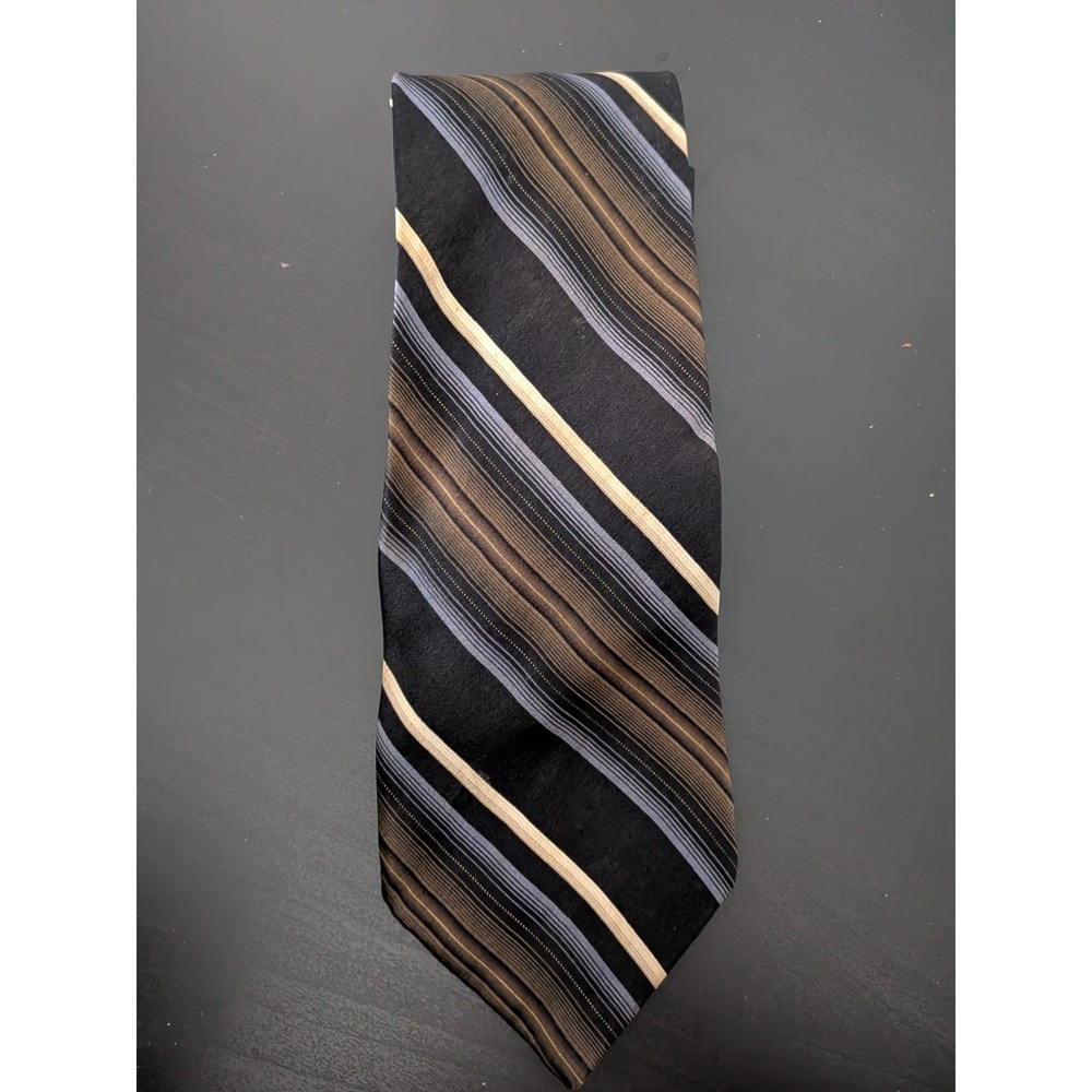 Puritan Silk Tie 60" Striped‎ Multicolor Mens